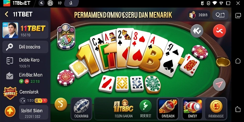 Tampilan screenshot dari gameplay seru Domino di 11TBET.