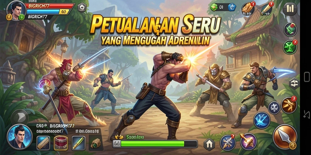 Tangkapan layar gameplay <strong>BIGRICH77</strong> yang penuh aksi dan petualangan menarik.