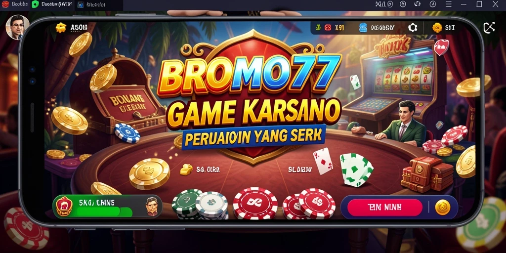 Tampilan gameplay menarik dari BROMO77 dengan berbagai pilihan permainan Kasino.