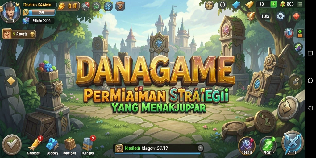 Tangkapan layar ini menunjukkan gameplay strategi menegangkan dari DANAGAME.