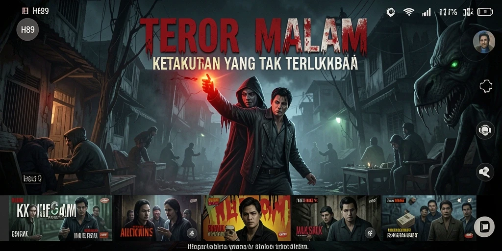 Screenshot H89 menampilkan gameplay yang menyeramkan dan atmosfer menegangkan.