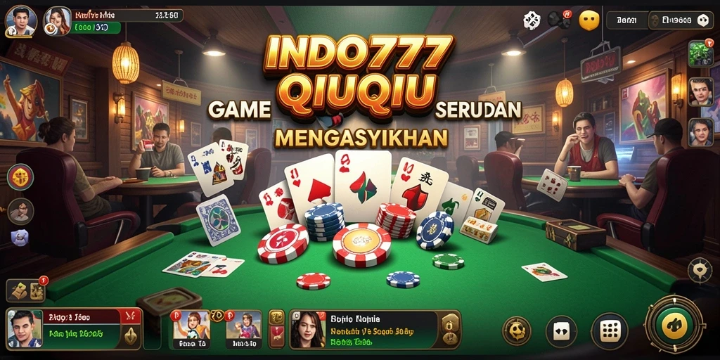 Tampilan gameplay seru QiuQiu di INDO777.