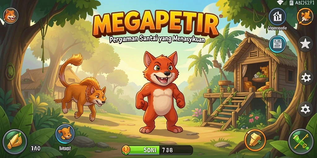 Tampilan gameplay <strong>MEGAPETIR</strong> yang seru dan menghibur.