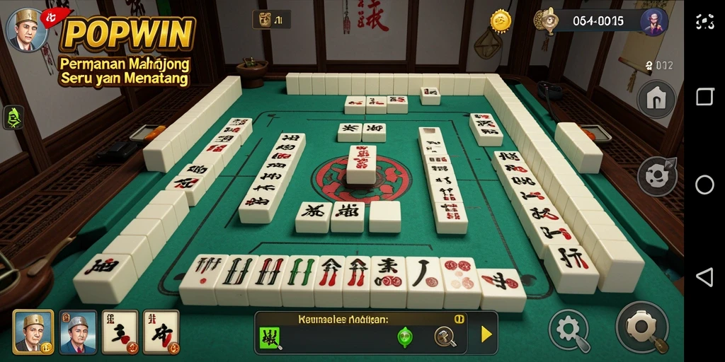 Screenshot gameplay <strong>POPWIN</strong> menunjukkan tantangan Mahjong yang seru.