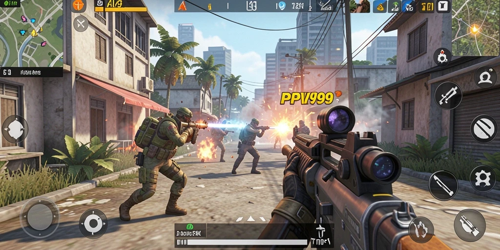 Gameplay menegangkan di PPV99 dengan aksi tembak-menembak yang intens.