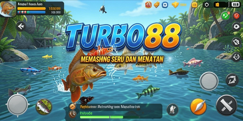 Tampak menarik dari gameplay memancing di TURBO88.
