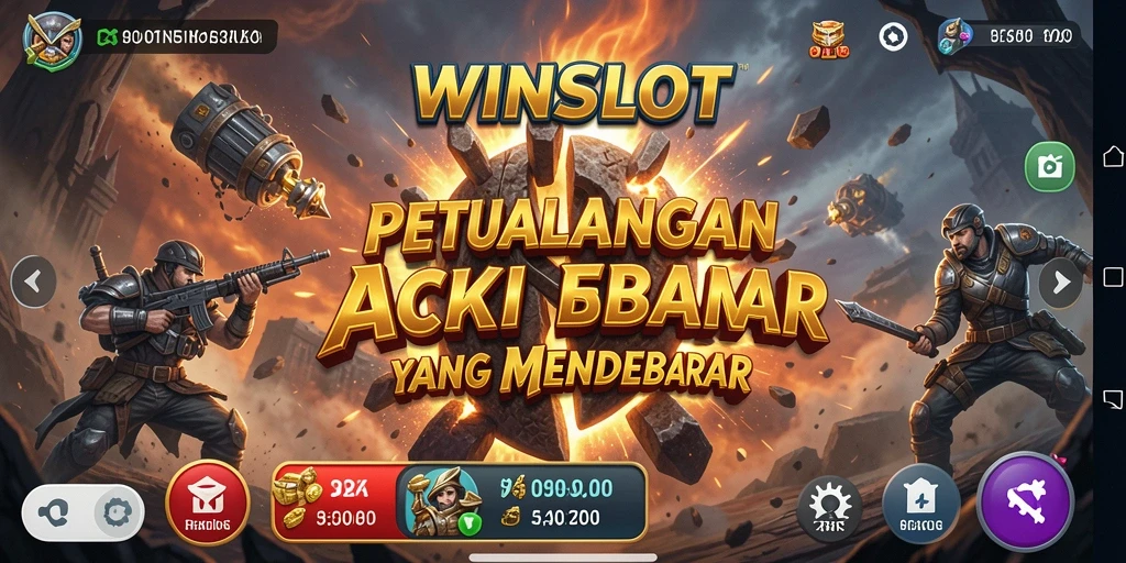Tampilan gameplay mendebarkan dari WINSLOT saat melawan musuh.